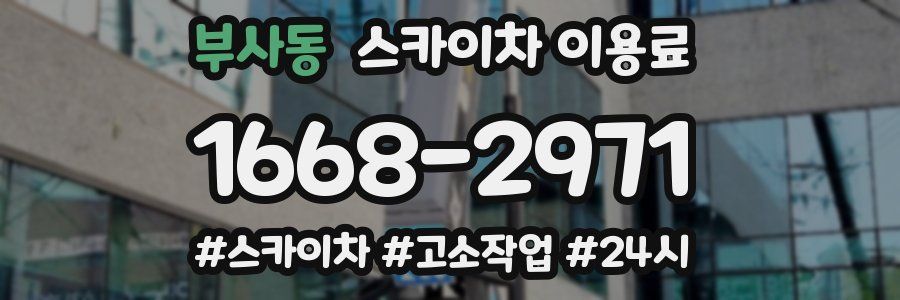 부사동 스카이차 이용료