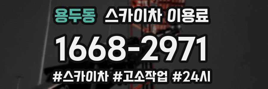 용두동 스카이차 이용료
