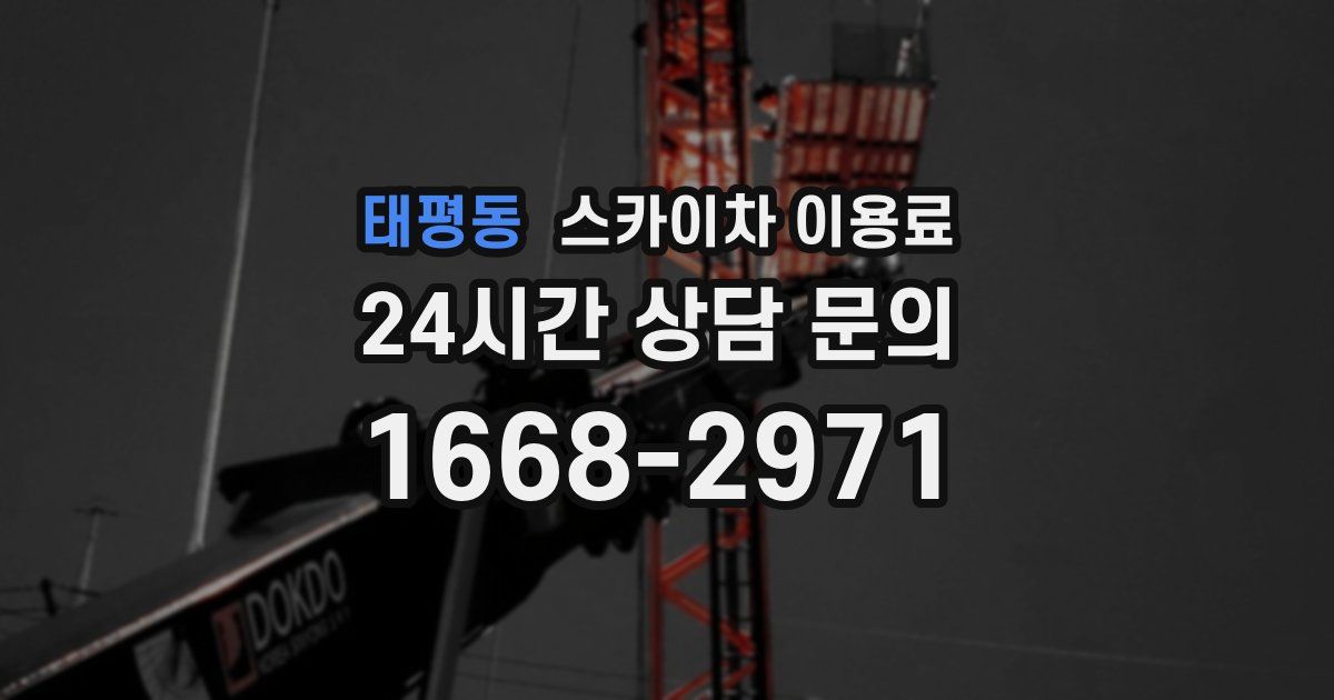 태평동 스카이차 이용료