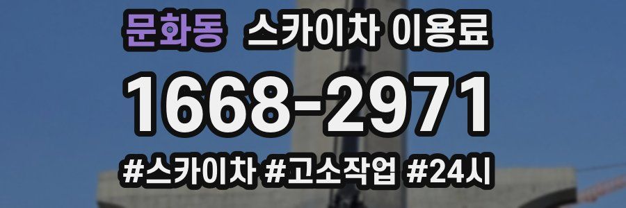 문화동 스카이차 이용료