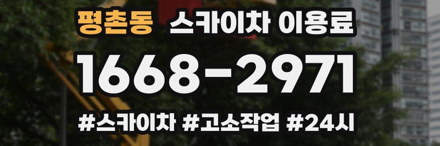 평촌동 스카이차 이용료