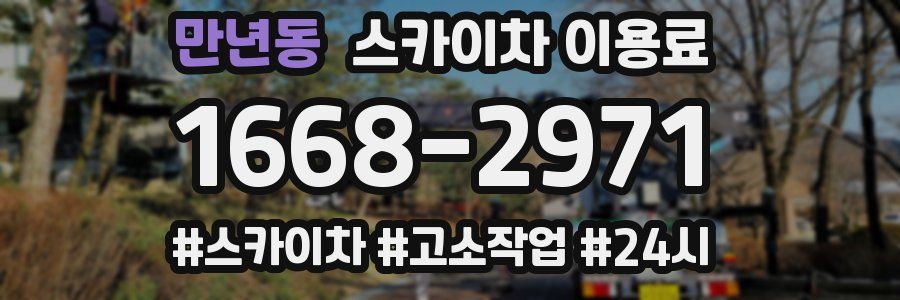 만년동 스카이차 이용료