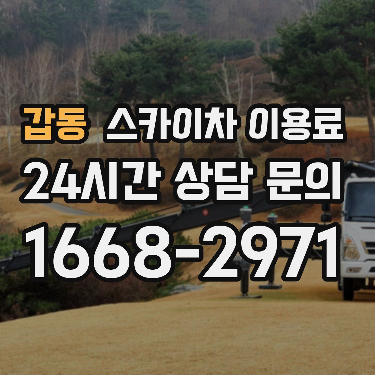 갑동 스카이차 이용료
