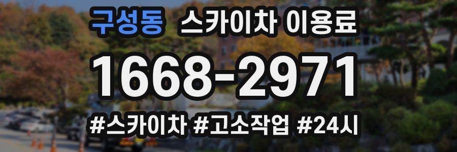 구성동 스카이차 이용료