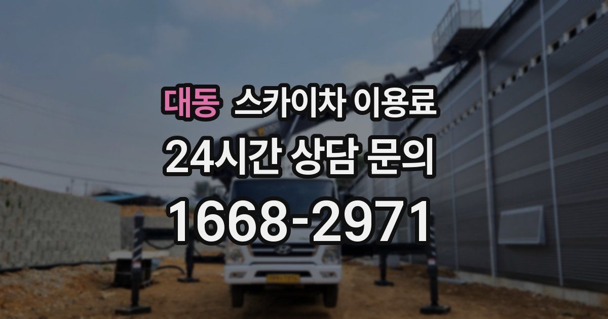 대동 스카이차 이용료