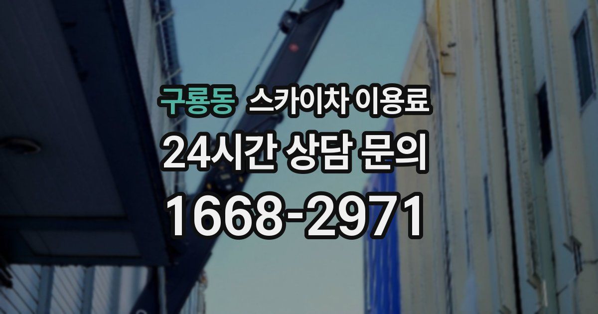 구룡동 스카이차 이용료