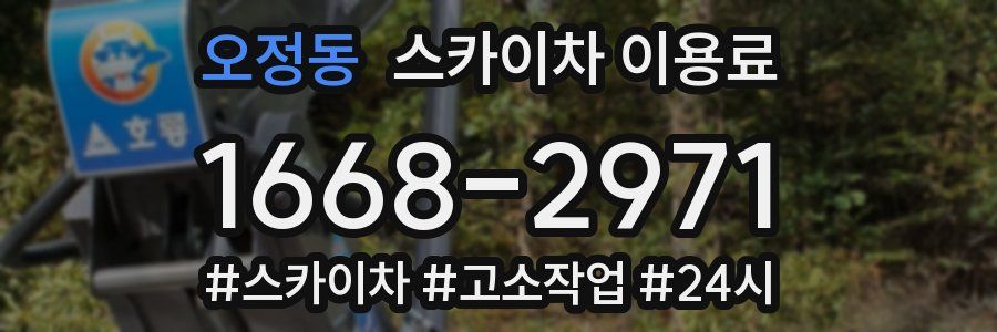 오정동 스카이차 이용료