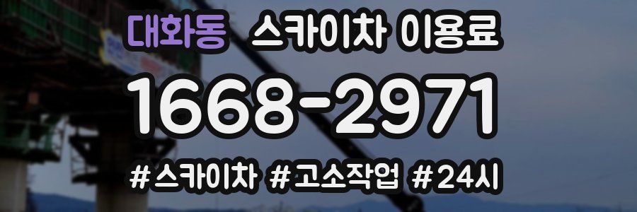 대화동 스카이차 이용료