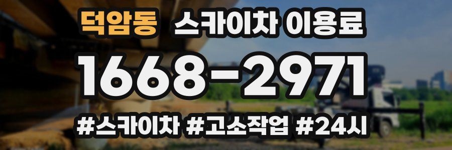 덕암동 스카이차 이용료