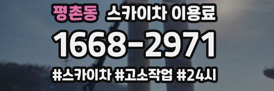 평촌동 스카이차 이용료