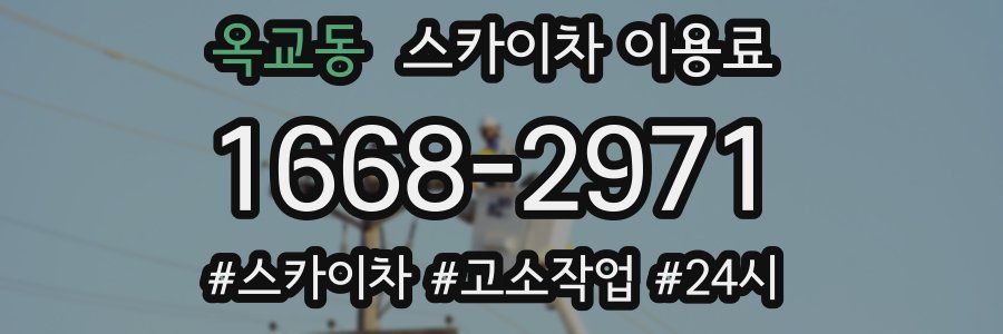 옥교동 스카이차 이용료