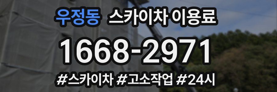 우정동 스카이차 이용료