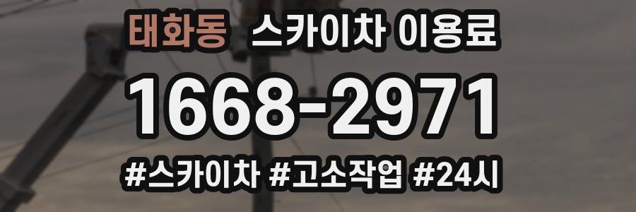 태화동 스카이차 이용료
