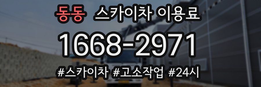 동동 스카이차 이용료