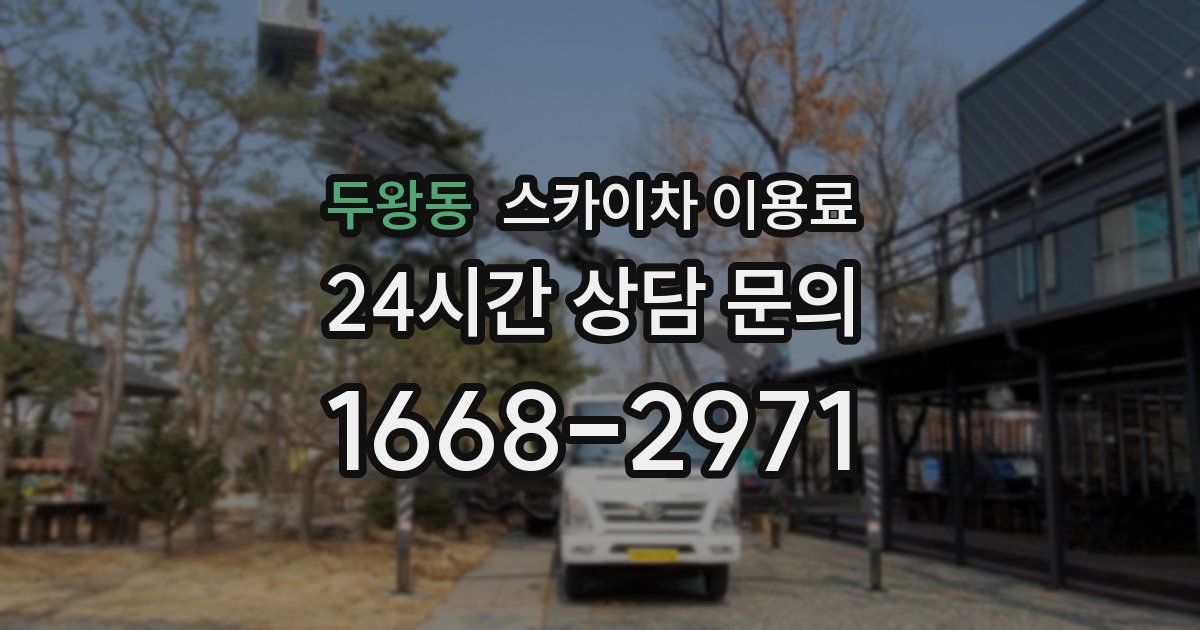 두왕동 스카이차 이용료