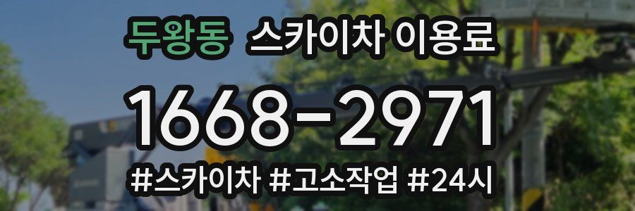 두왕동 스카이차 이용료