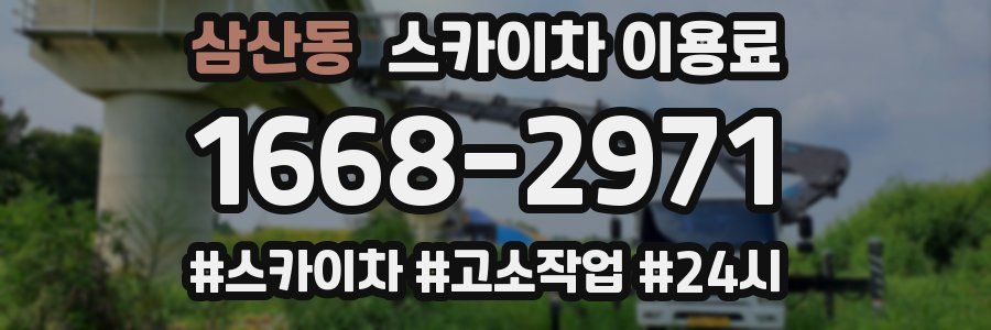 삼산동 스카이차 이용료