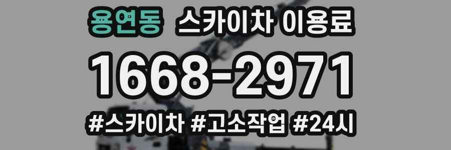용연동 스카이차 이용료