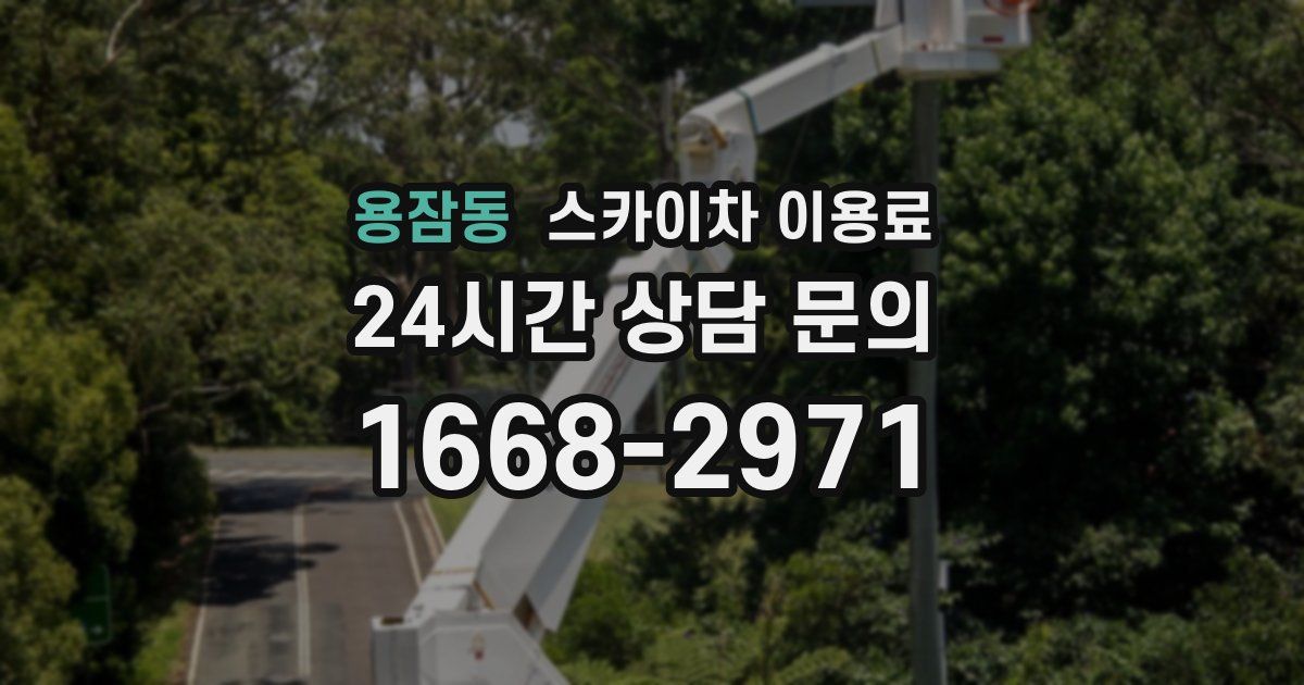 용잠동 스카이차 이용료