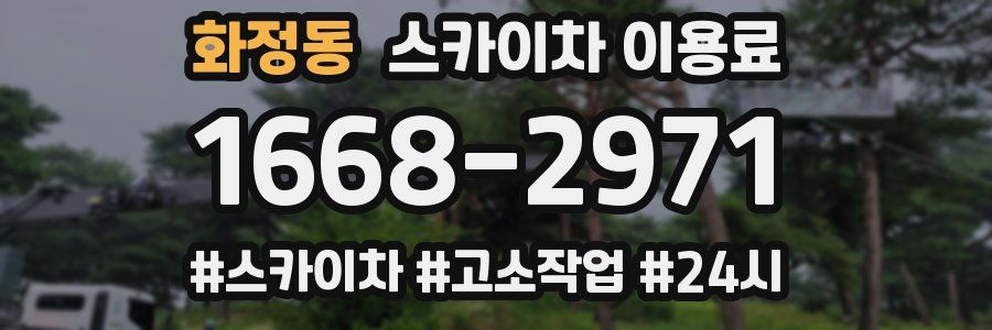 화정동 스카이차 이용료