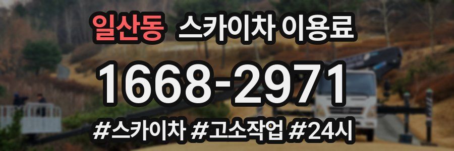 일산동 스카이차 이용료