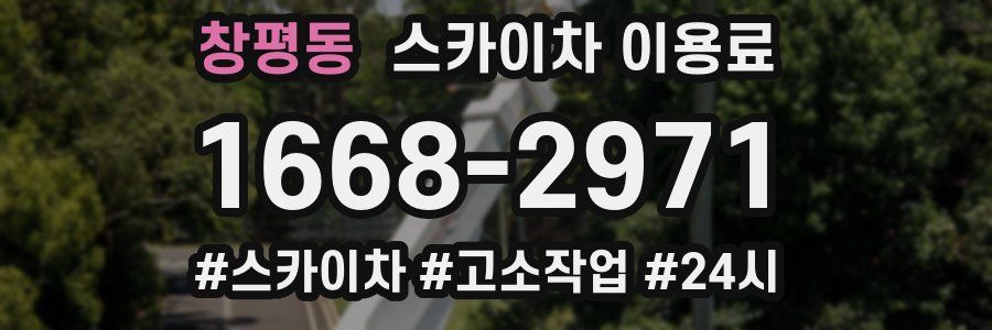 창평동 스카이차 이용료