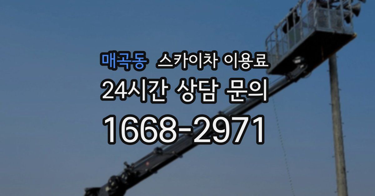 매곡동 스카이차 이용료