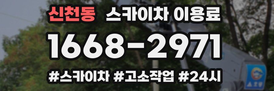 신천동 스카이차 이용료