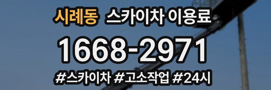시례동 스카이차 이용료