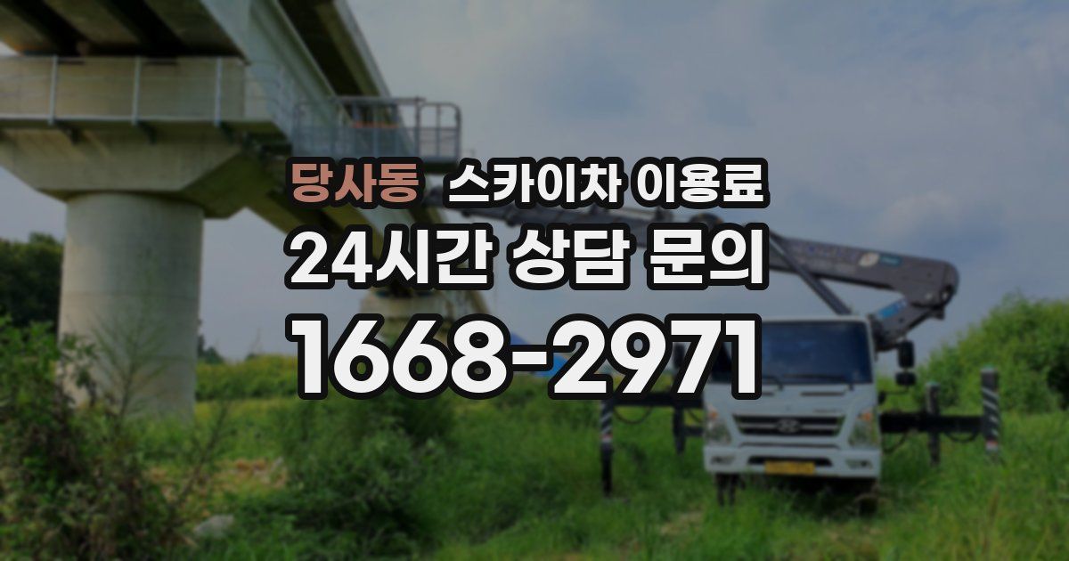 당사동 스카이차 이용료