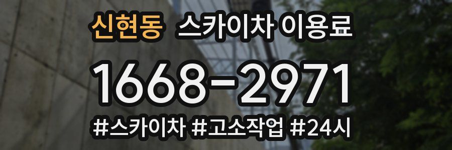 신현동 스카이차 이용료