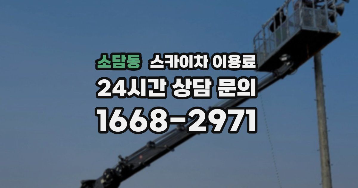 소담동 스카이차 이용료