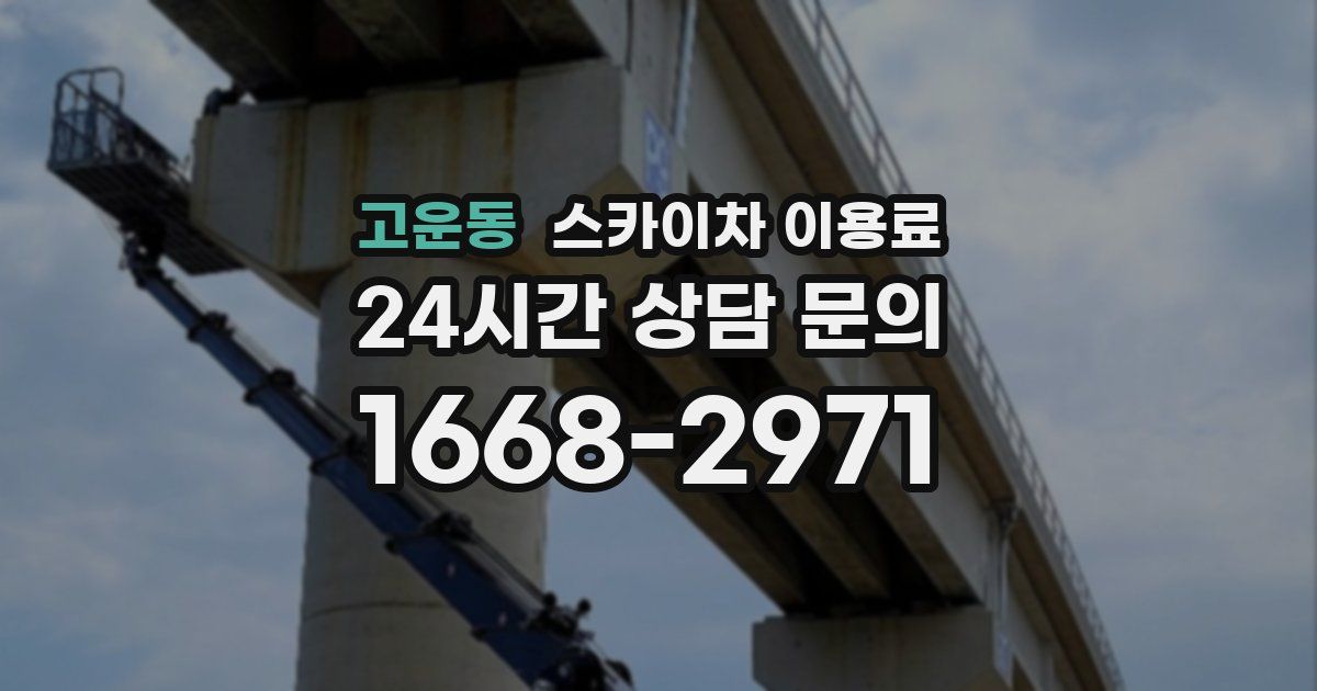 고운동 스카이차 이용료