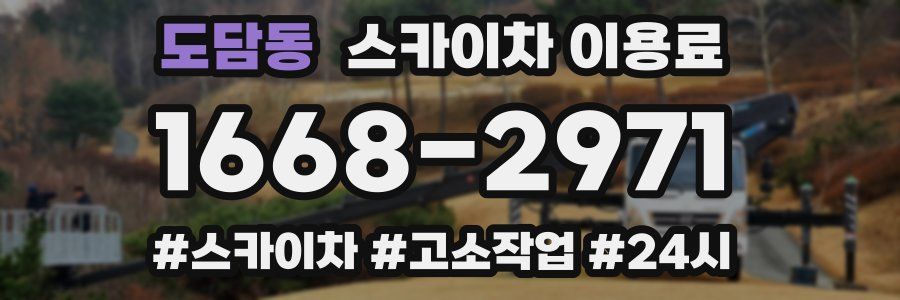 도담동 스카이차 이용료
