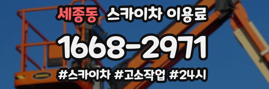 세종동 스카이차 이용료