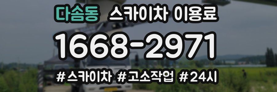 다솜동 스카이차 이용료