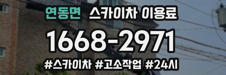 연동면 스카이차 이용료