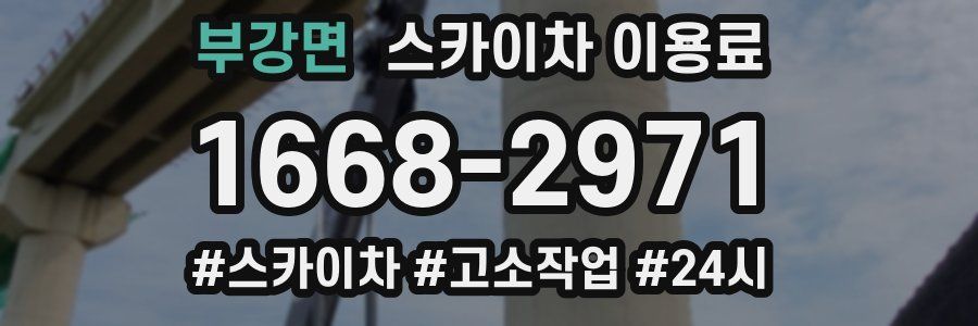 부강면 스카이차 이용료