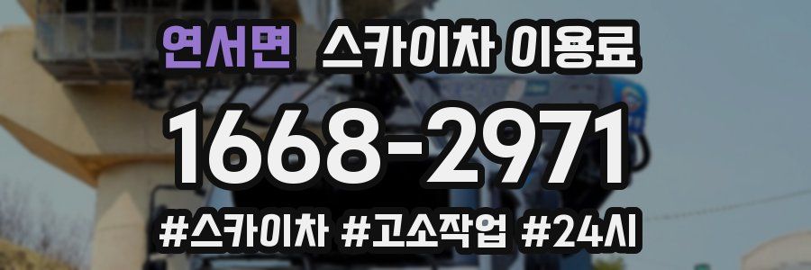 연서면 스카이차 이용료
