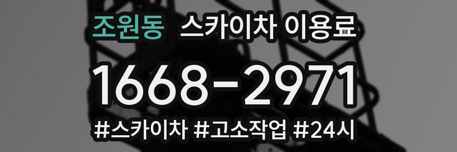 조원동 스카이차 이용료