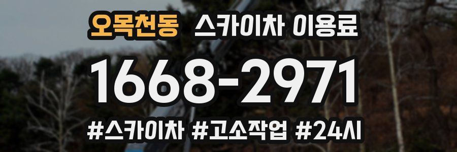 오목천동 스카이차 이용료