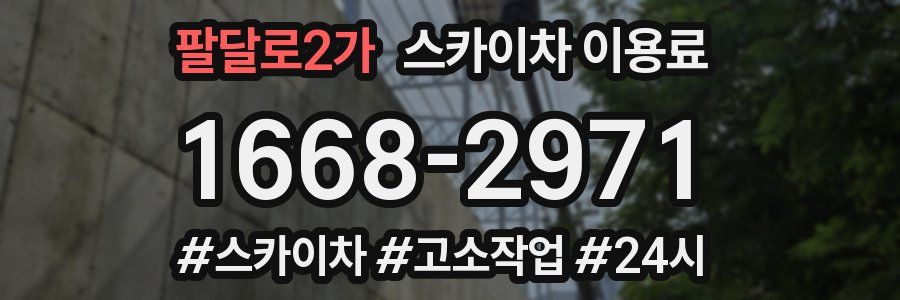 팔달로2가 스카이차 이용료