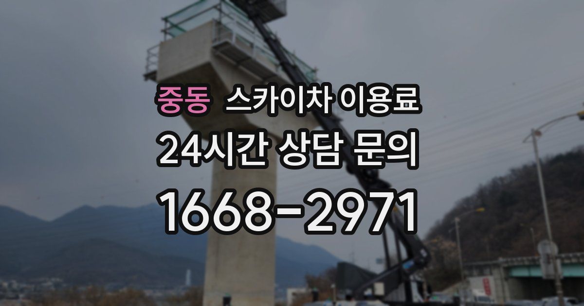 중동 스카이차 이용료