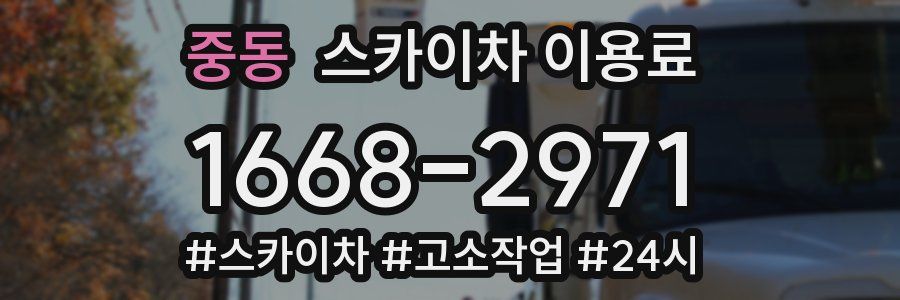 중동 스카이차 이용료