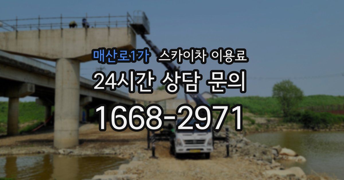 매산로1가 스카이차 이용료