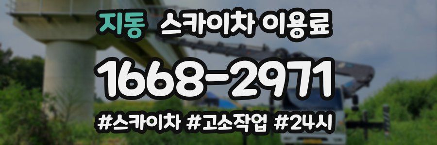 지동 스카이차 이용료