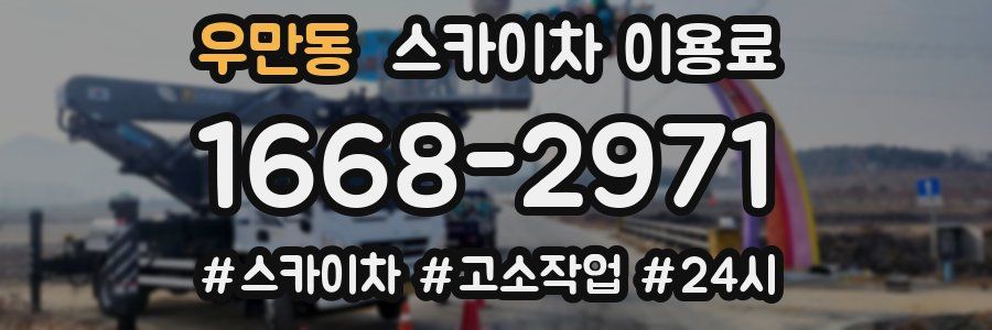 우만동 스카이차 이용료