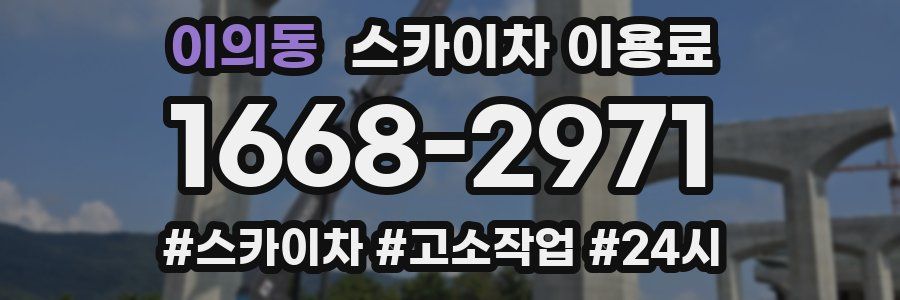 이의동 스카이차 이용료