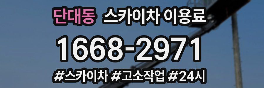 단대동 스카이차 이용료