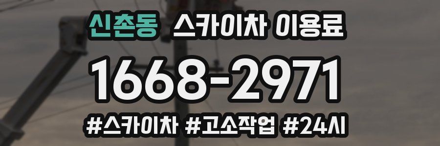 신촌동 스카이차 이용료